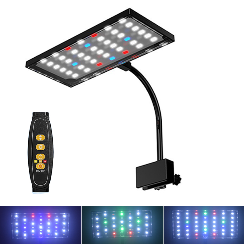 Aquarium Plant Light Spectrum - USB水槽用LEDライト フルスペクトラム 水生植物育成ランプ 魚水槽用 明るさ調整可能 調光機能付き