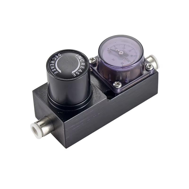 Co2 Regulator Dual Stage - アルミニウム製二段式ミニ二次CO2ビール圧力調整器（窒素・ヘリウム用） 最大入口圧力3000 PSI
