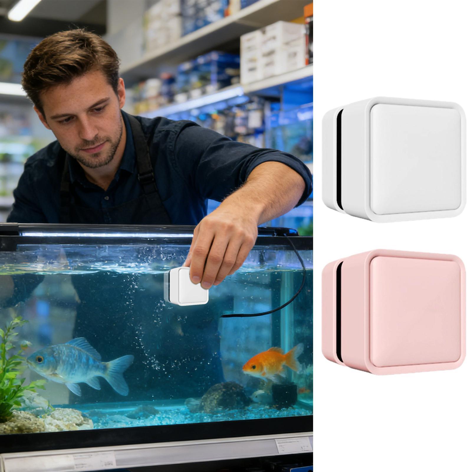 Planted Aquarium Tools - 磁気式水槽クリーナー 両面スクラバー ガラス・アクリル水槽用 藻類除去 スクラッチャー 浮遊式
