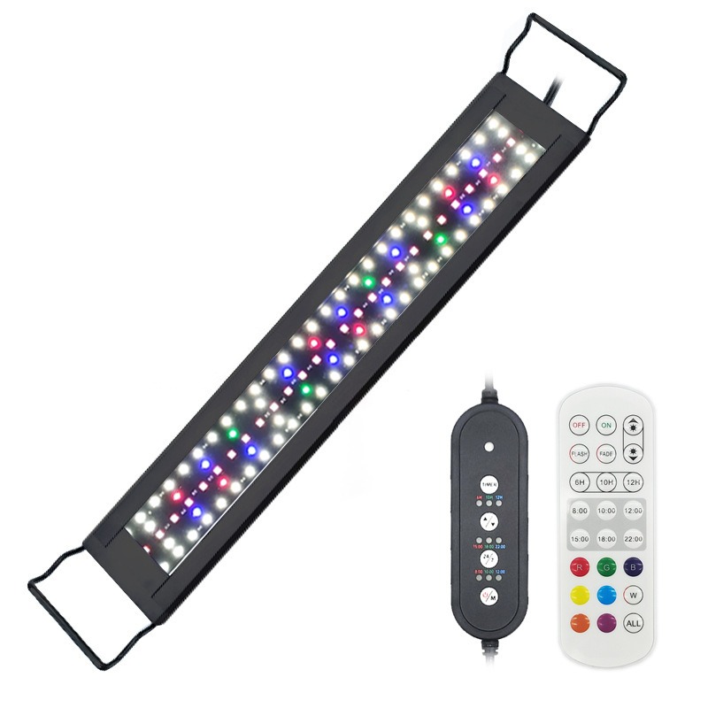 Aquarium Plant Light Spectrum - LED水槽ライト フルスペクトル 水草・サンゴ礁水槽用ランプ 調節可能な日の出・日没ライト 魚鉢ランプ 水槽照明