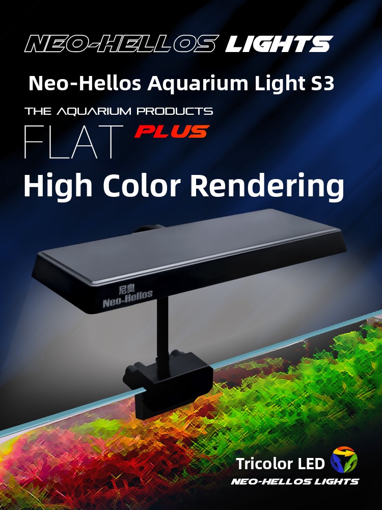 Aquarium Plant Light Spectrum - ネオS3フルスペクトル植物育成LEDライト、水槽の色鮮やかさを高め、藻類の生育を制御、景観照明、ペット用品