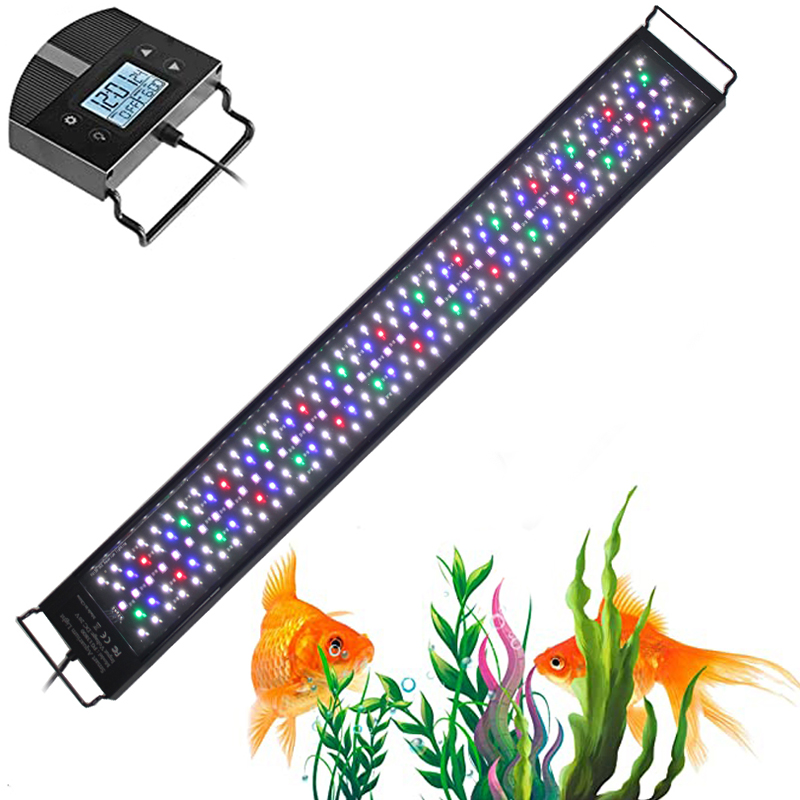 Planted Aquarium Freshwater - プログラム可能な 8 色自動オンオフ LED 水族館ライト淡水植栽タンク用フルスペクトルライト LED