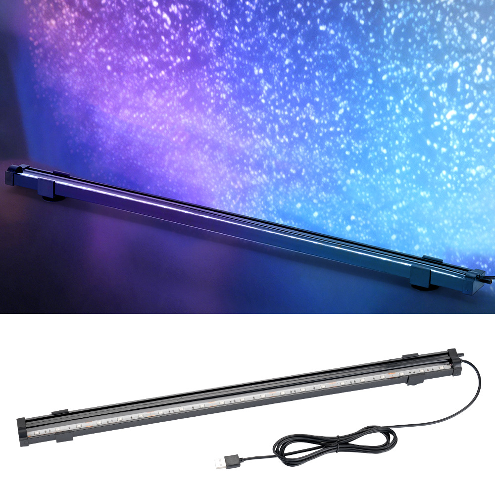Aquarium Lily Pipe - USB LED水槽エアバブルライト自動RGB変色魚タンクエアストーン酸素バブラー水中装飾ランプ