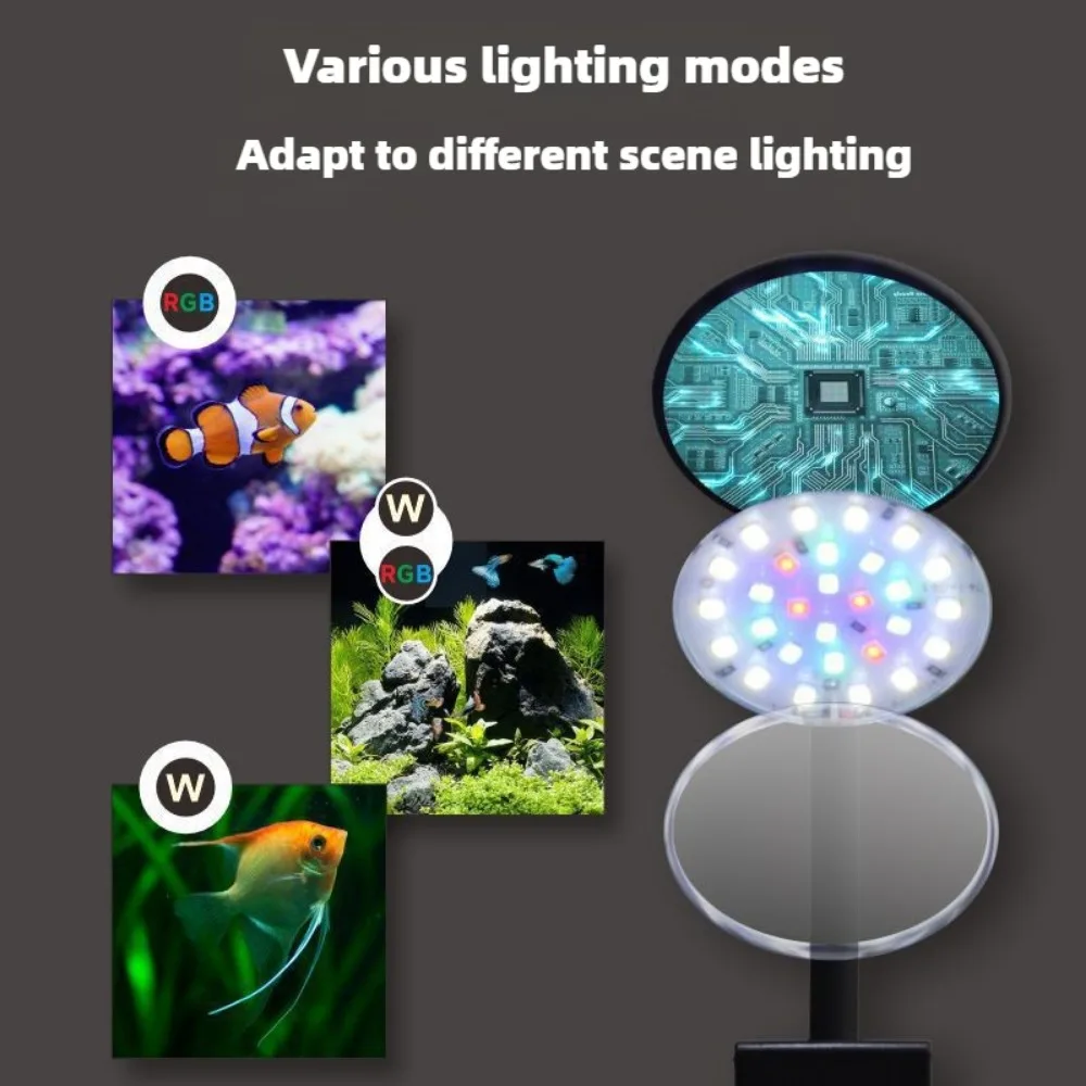 クリップオンLED水槽ライト調光可能な水槽用器具、タイマー付 - Planted Aquarium Freshwater のレビューと価格