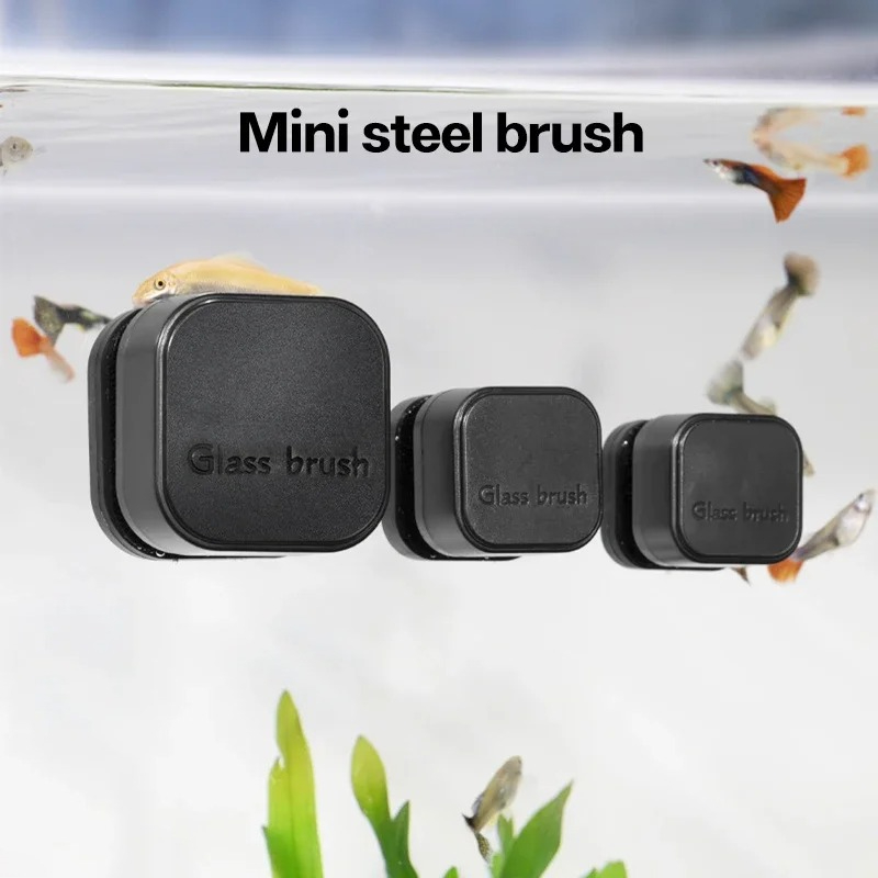 ミニスクエア磁気ブラシ水族館ガラスクリーナー傷つきにくいガラ - Planted Aquarium Tools のレビューと価格