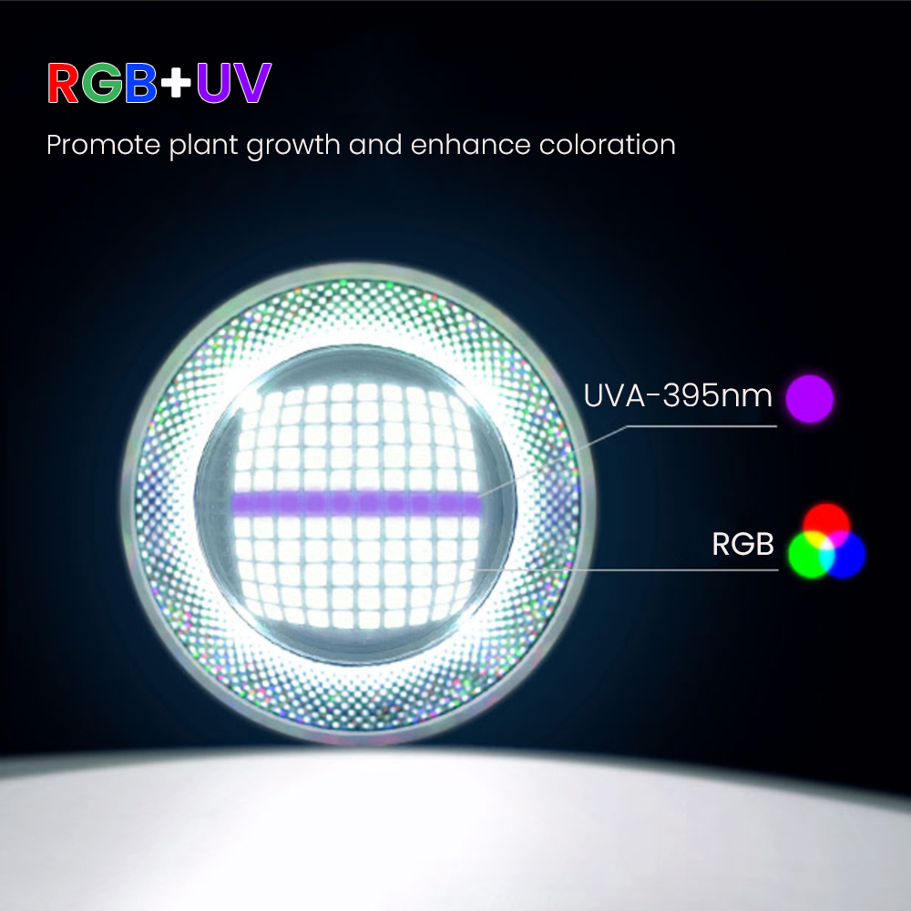 フルスペクトルBluetooth 3.0アプリ制御淡水水草水 - Aquarium Plant Light のレビューと価格