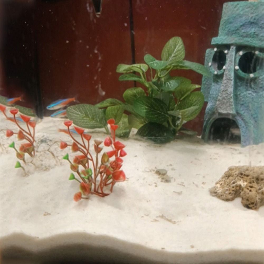 リアルなシルク製の魚タンク装飾用グリーンタートルジャー飾り水 - Planted Aquarium Jar のレビューと価格