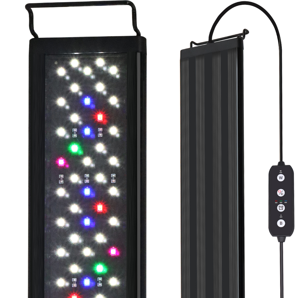 12-30インチ水槽用フルスペクトルLEDライト、タイマーと - Aquarium Plant Light Spectrum のレビューと価格