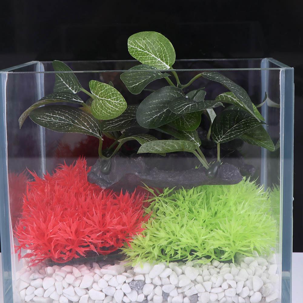 創造的なシルクグリーンの模造品、水槽装飾用フェイクタートルジ - Planted Aquarium Jar のレビューと価格