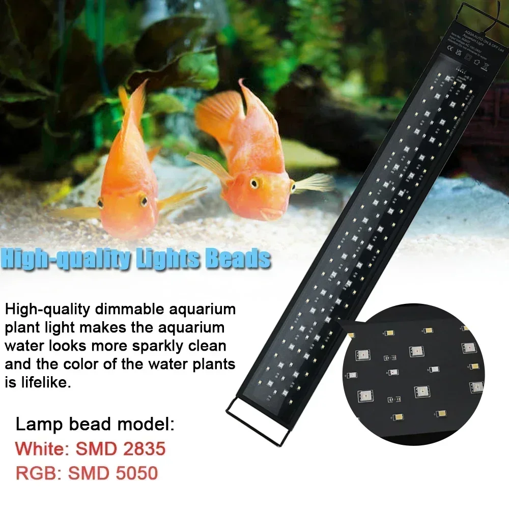 防水68-ip68 LED水族館ライト,植物成長ランプ付きの - Aquarium Plant Light Spectrum のレビューと価格
