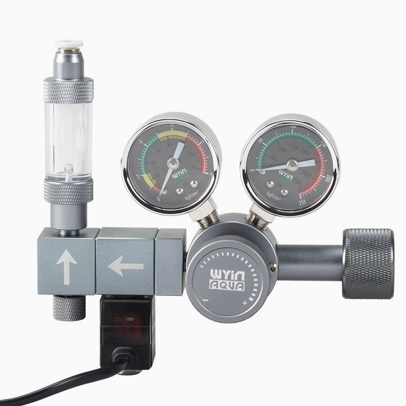 水槽CO2レギュレーター デュアルメーター 電磁式クイックプ - Co2 Regulator Dual Stage のレビューと価格