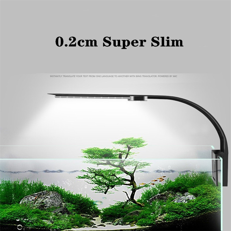 超薄型LED防水クリップ式植物育成ライト、水槽用淡水ランプ（ - Planted Aquarium Freshwater のレビューと価格