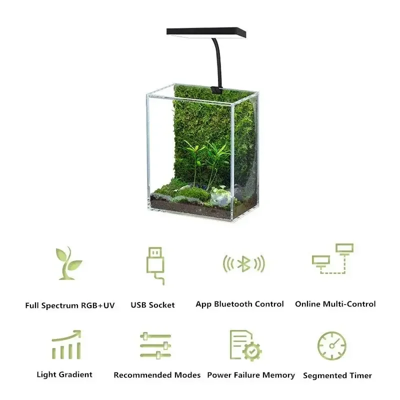 WEEK AQUA Mag Pro USBナノ水槽ライト 水 - Aquarium Plant Light のレビューと価格