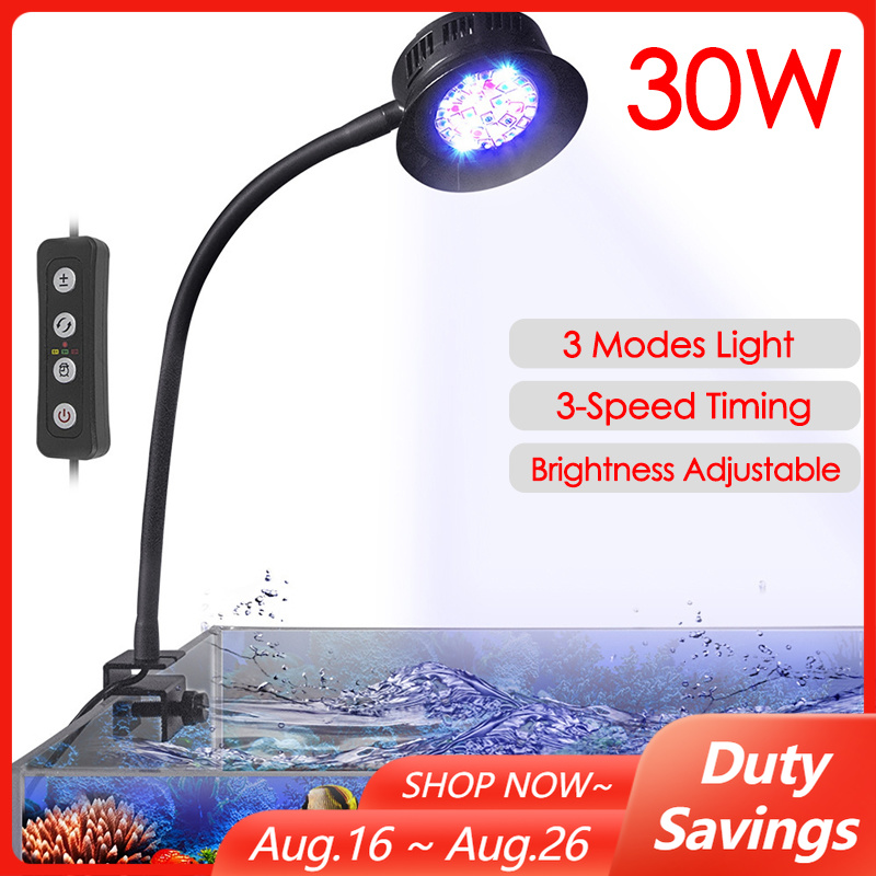 30 ワット水族館の水槽海水海水マリンサンゴ礁 LED と植 - Aquarium Plant Light のレビューと価格