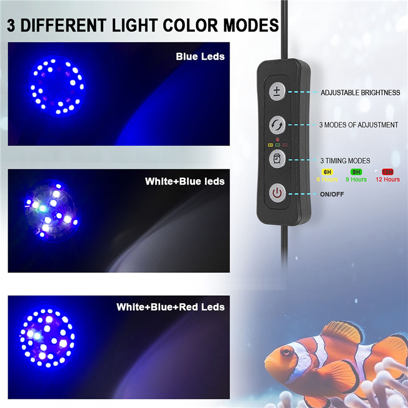 30 ワット水族館の水槽海水海水マリンサンゴ礁 LED と植 - Aquarium Plant Light のレビューと価格