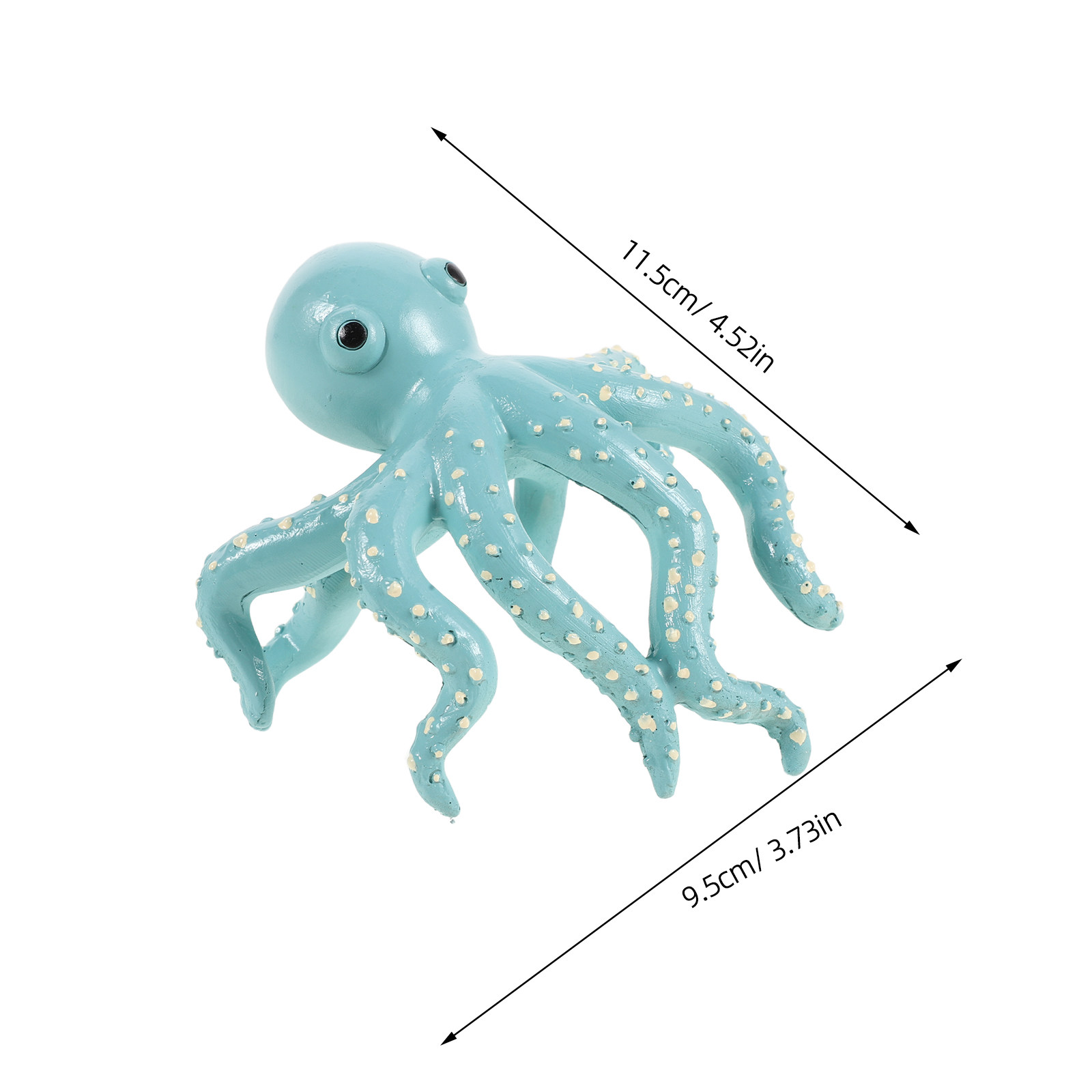 クライミングタコの置物 レジン製ミニチュア 柔軟な触手付き  - Aquarium Plant Octopus のレビューと価格