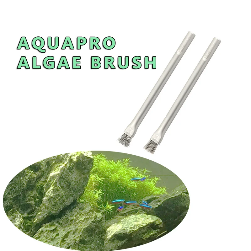 Aquapro 藻類ブラシクリーニングブラシ水槽と水族館ツー - Planted Aquarium Algae Remover のレビューと価格