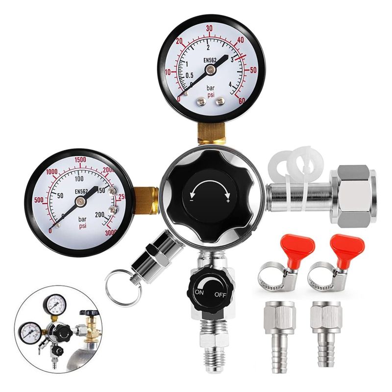 A02M-CGA-320 ケグレギュレーター、デュアルステー - Co2 Regulator Dual Stage のレビューと価格