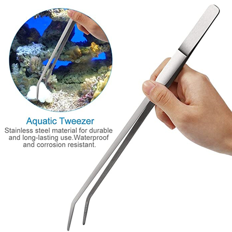 水族館アクセサリーハードステンレス鋼水族館ツールはさみピンセ - Planted Aquarium Maintenance Kit のレビューと価格