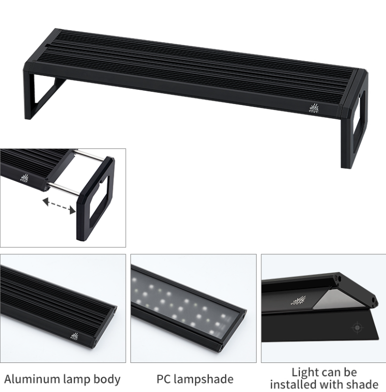 ウィークアクアMシリーズRGB UV LED水槽ライト、調整 - Aquarium Plant Nursery のレビューと価格
