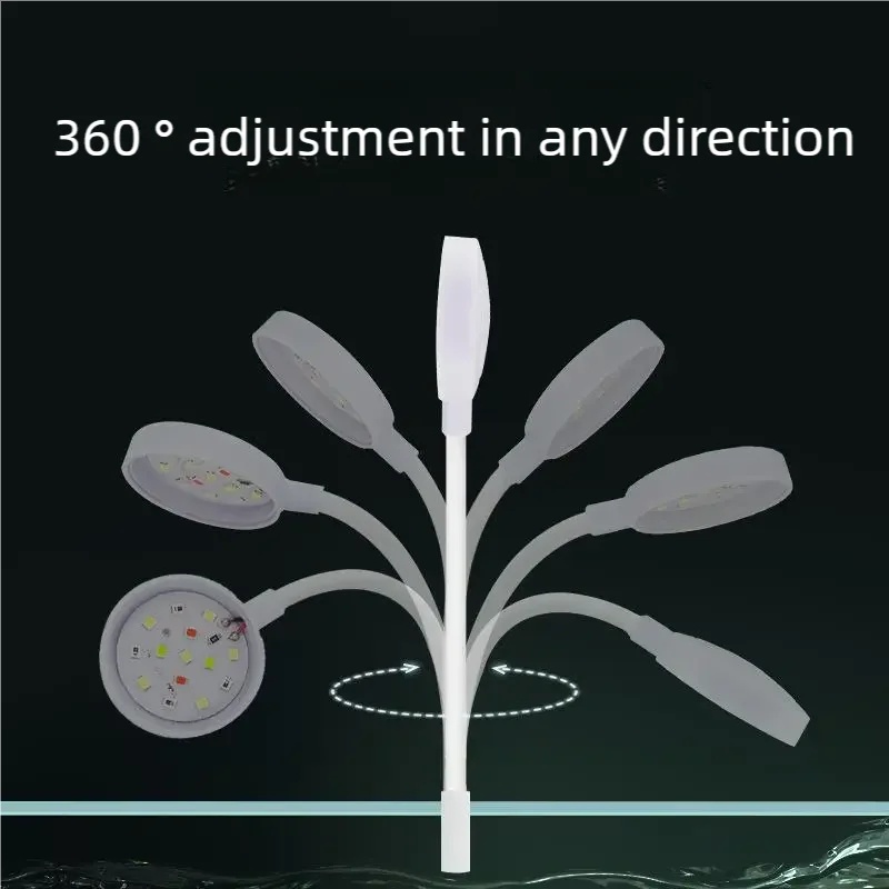 3W LEDクリップ式水槽ライト フルスペクトルUSB水槽ラ - Aquarium Plant Light Spectrum のレビューと価格