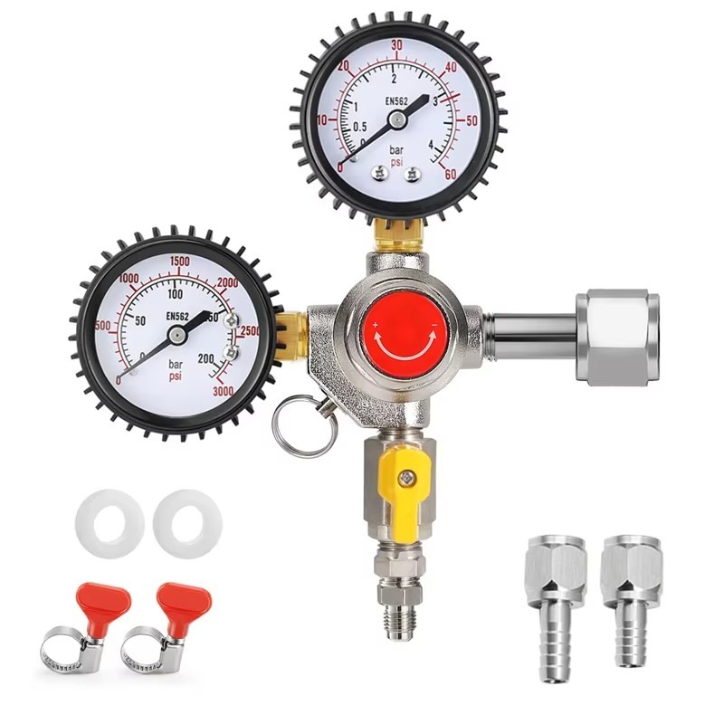 CO2レギュレーター ドラフトビールレギュレーター 60PS - Co2 Regulator Dual Stage のレビューと価格