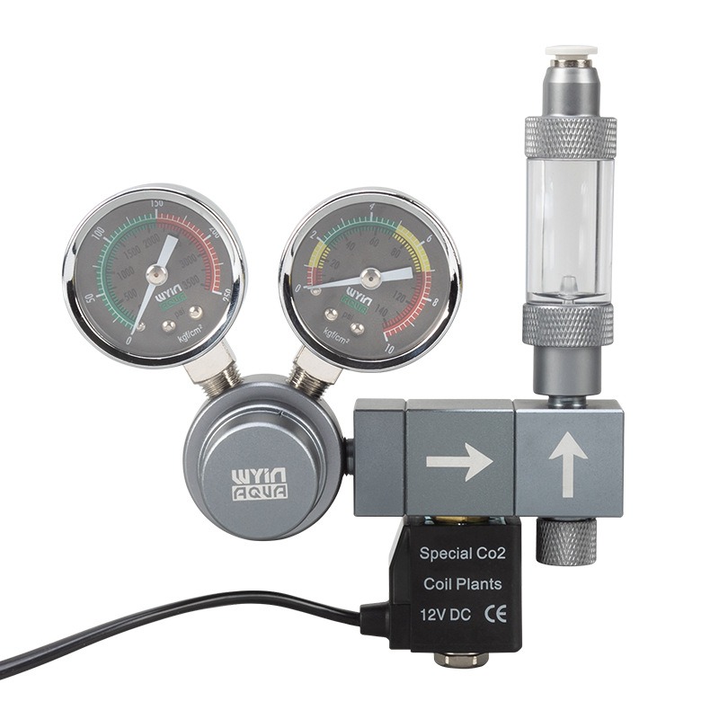 水槽CO2レギュレーター デュアルメーター ソレノイドバルブ - Co2 Regulator Dual Stage のレビューと価格