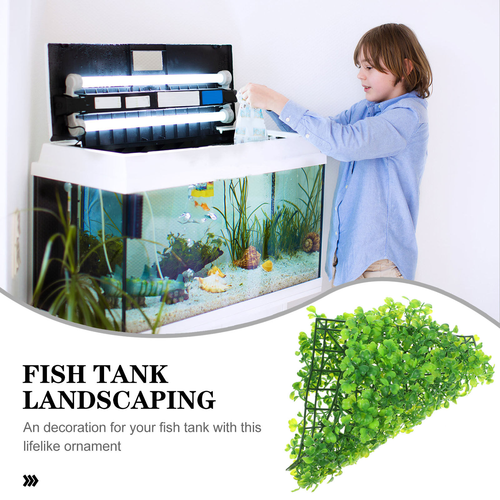 人工水槽用草　リアルなプラスチック製水槽装飾　淡水・海水水槽 - Planted Aquarium Freshwater のレビューと価格