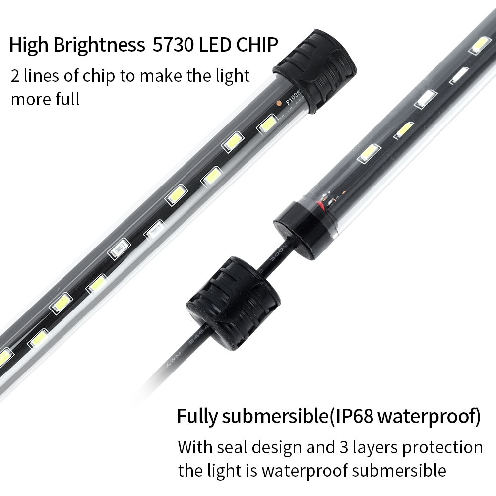 90-260V 水族館ライト LED 防水水槽クリップライト - Aquarium Plant Light のレビューと価格