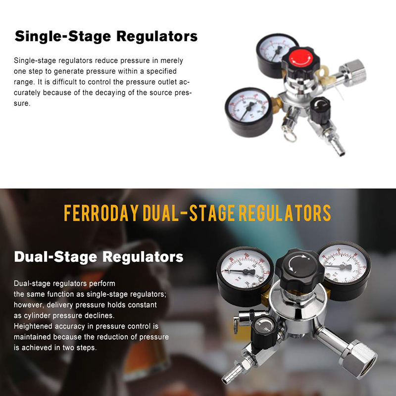 2つの調整可能なジェムストーンボールレギュレーター,圧力調整 - Co2 Regulator Dual Stage のレビューと価格