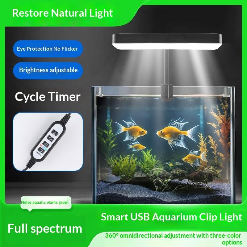 フルスペクトルLED水槽ライト 360度調整可能 タイマー付 - Aquarium Plant Light のレビューと価格